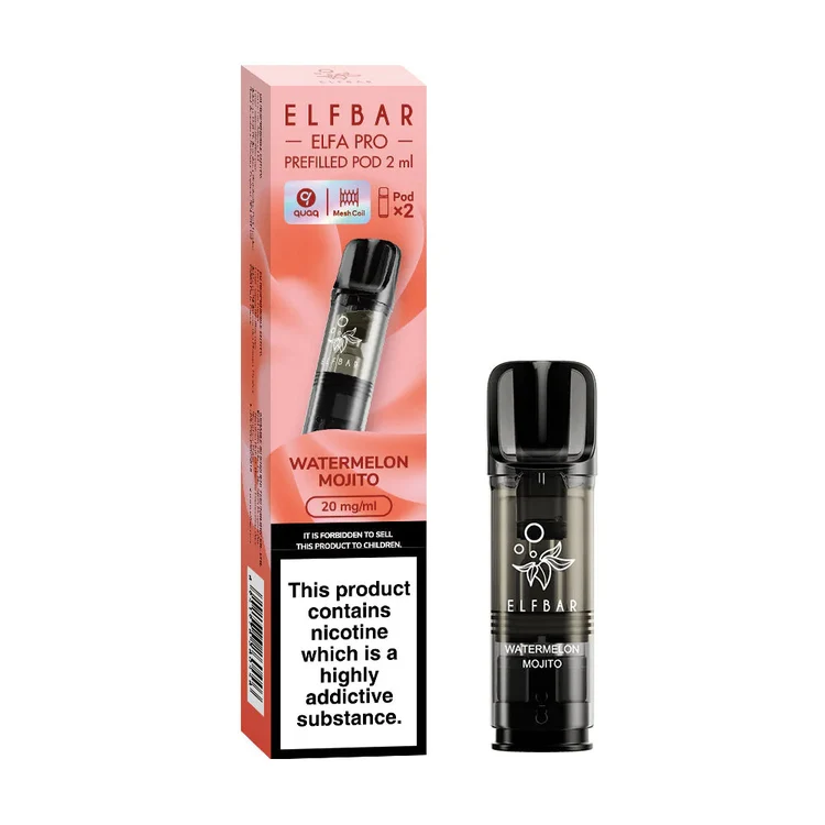Elf Bar ELFA Pro Watermelon Mojito Pods (2 Pack)