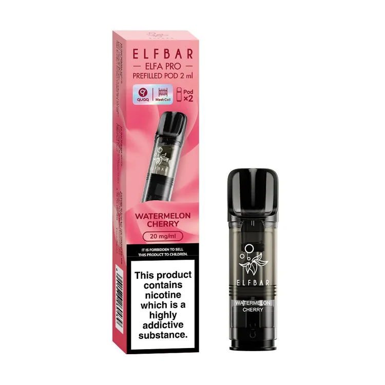 Elf Bar ELFA Pro Watermelon Cherry Pods (2 Pack)