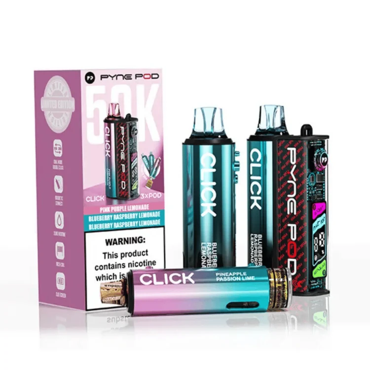 Pyne Pod Click 50k Prefilled Pod Kit Lemonade Edition